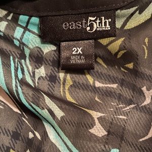 East 5th Colorful See through blouse